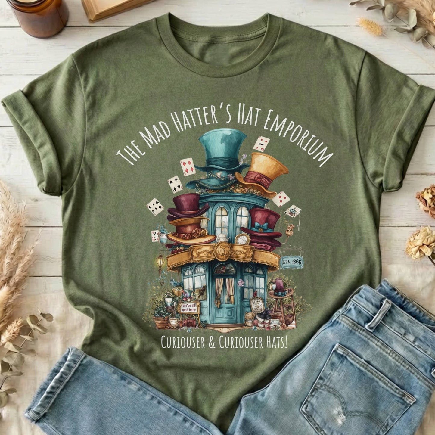 T-Shirts Military Green / S Design 124 T-Shirt The Mystic Eden