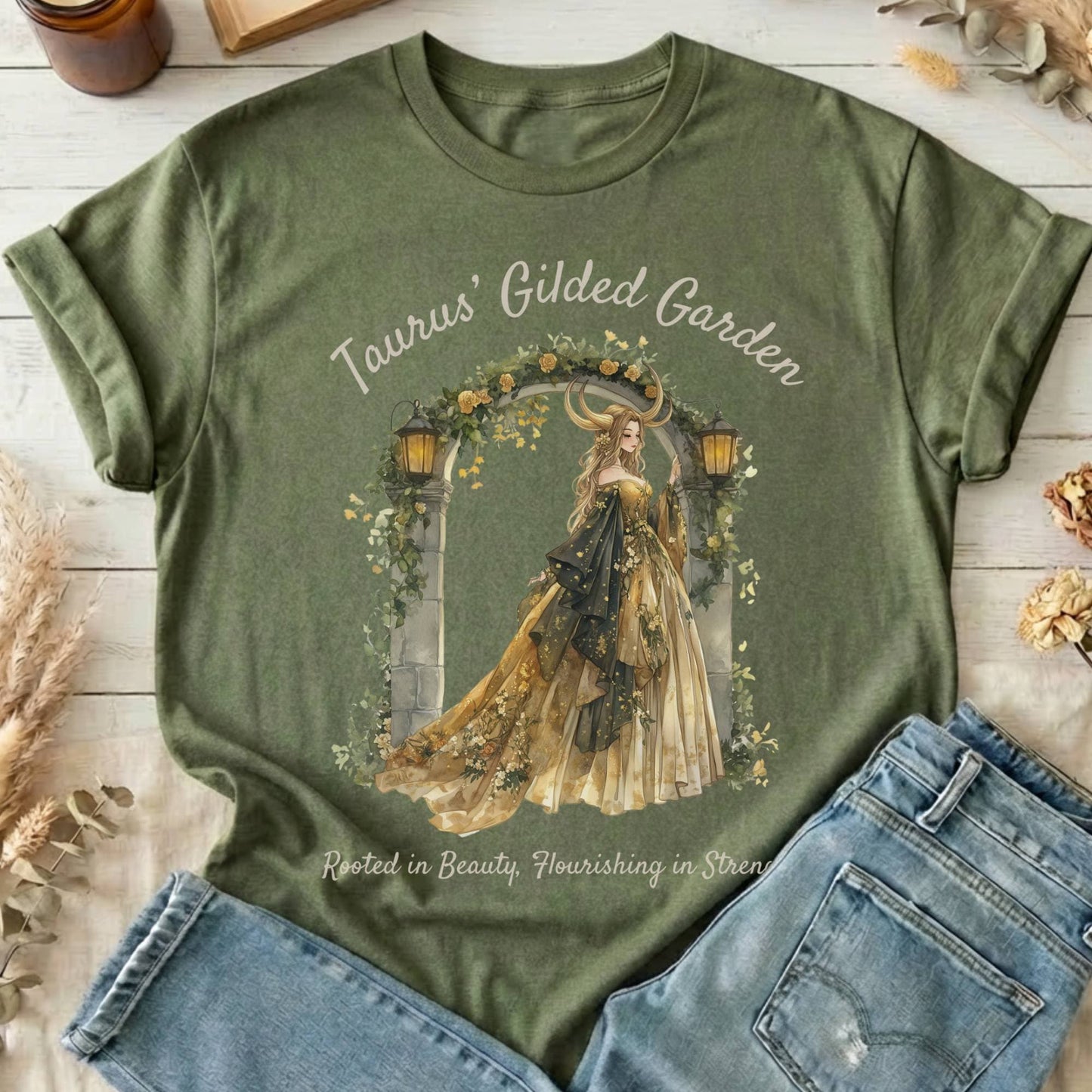 T-Shirts Military Green / S Design 152 T-Shirt The Mystic Eden