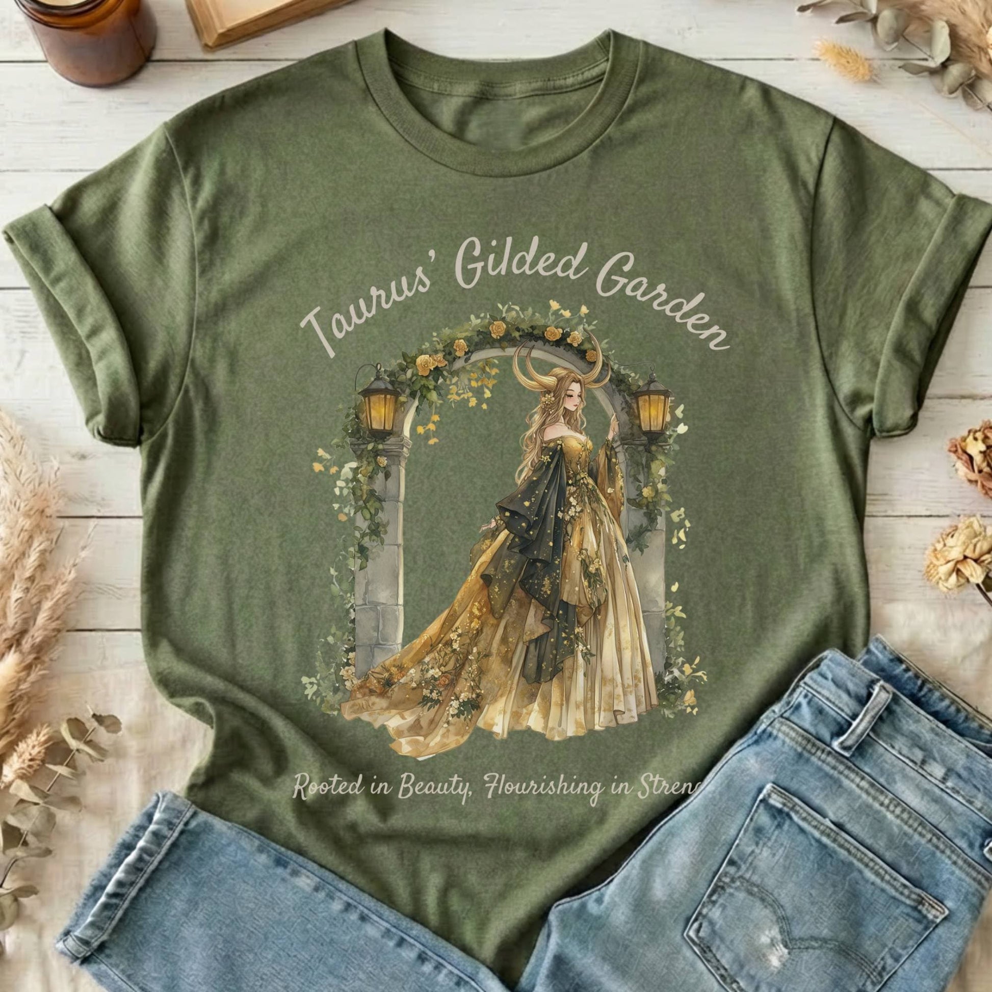 T-Shirts Military Green / S Design 152 T-Shirt The Mystic Eden