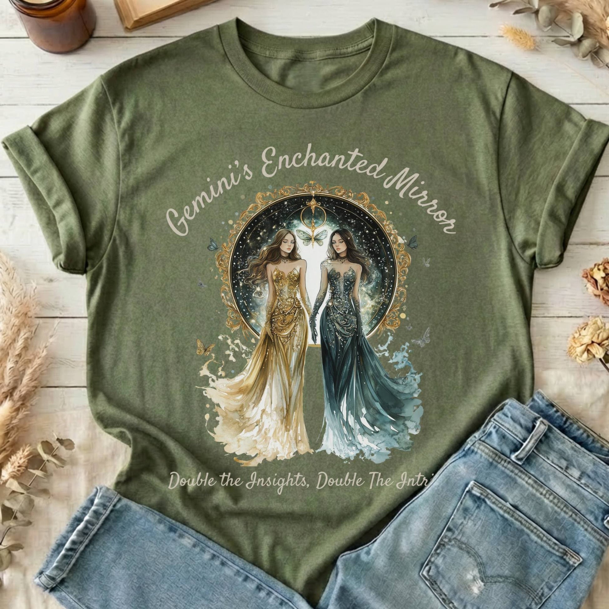 T-Shirts Military Green / S Design 153 T-Shirt The Mystic Eden