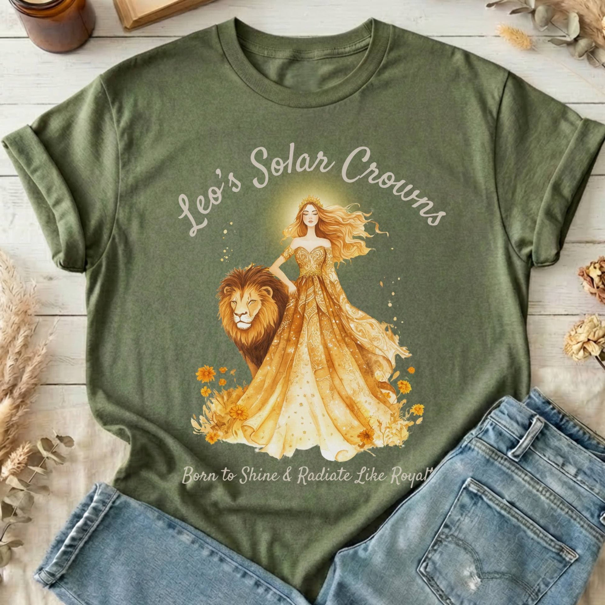 T-Shirts Military Green / S Design 154 T-Shirt The Mystic Eden