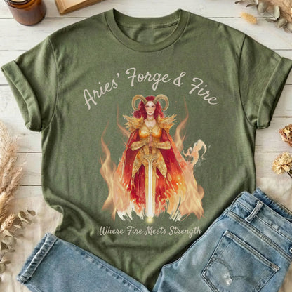 T-Shirts Military Green / S Design 155 T-Shirt The Mystic Eden