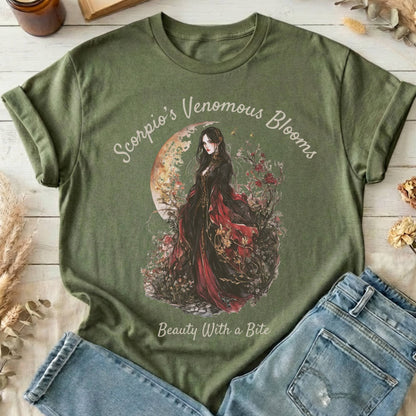 T-Shirts Military Green / S Design 157 T-Shirt The Mystic Eden