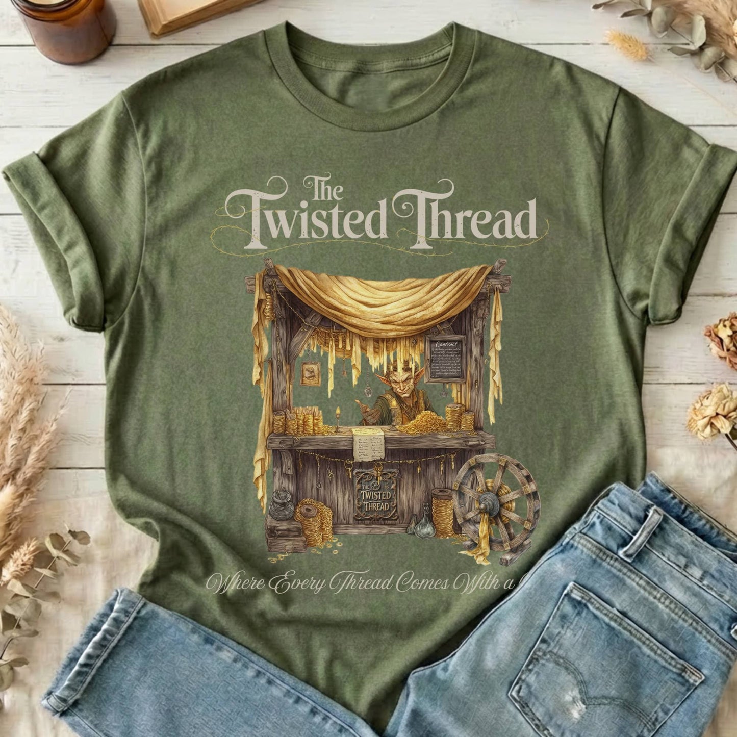 T-Shirts Military Green / S Design 182 T-Shirt The Mystic Eden