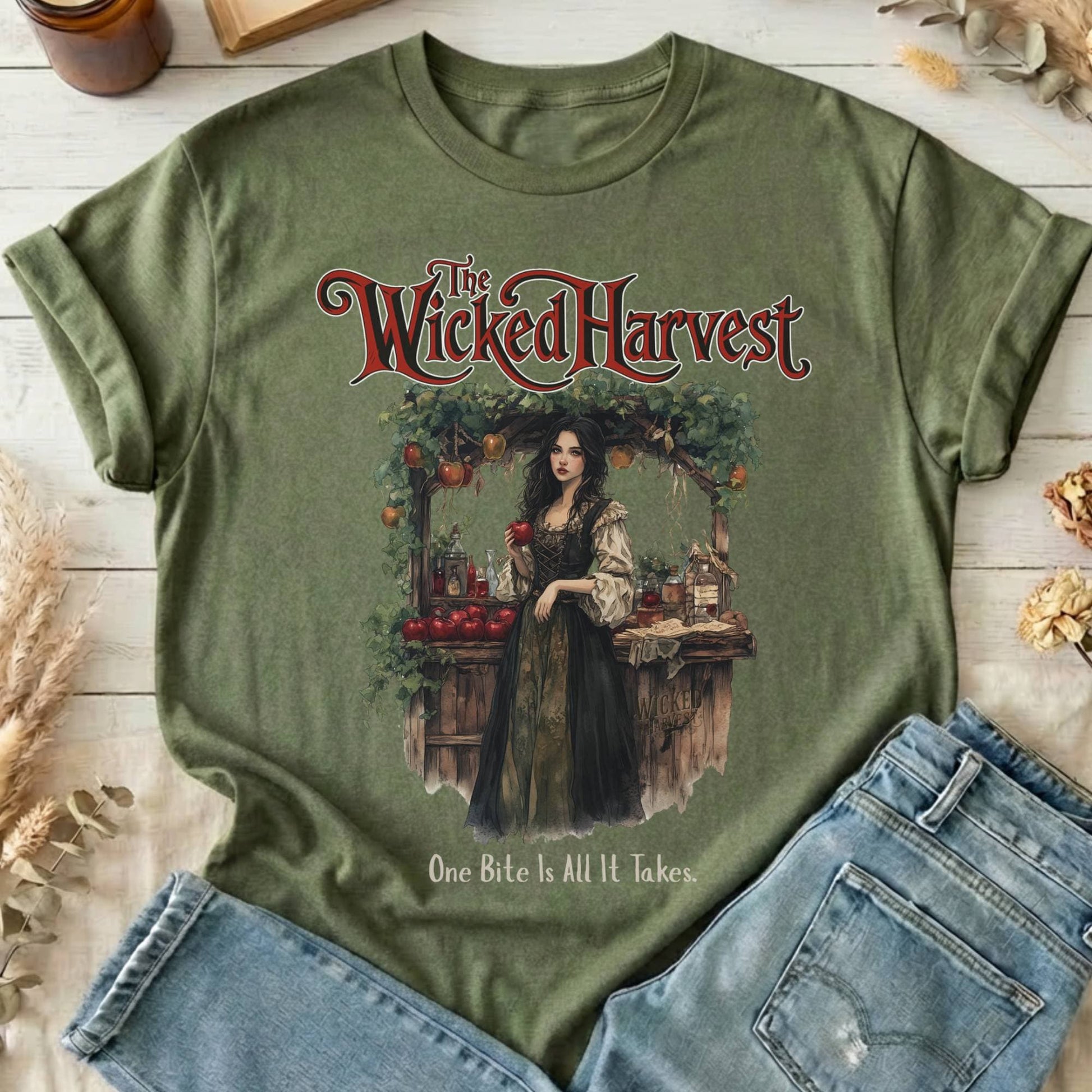T-Shirts Military Green / S Design 184 T-Shirt The Mystic Eden