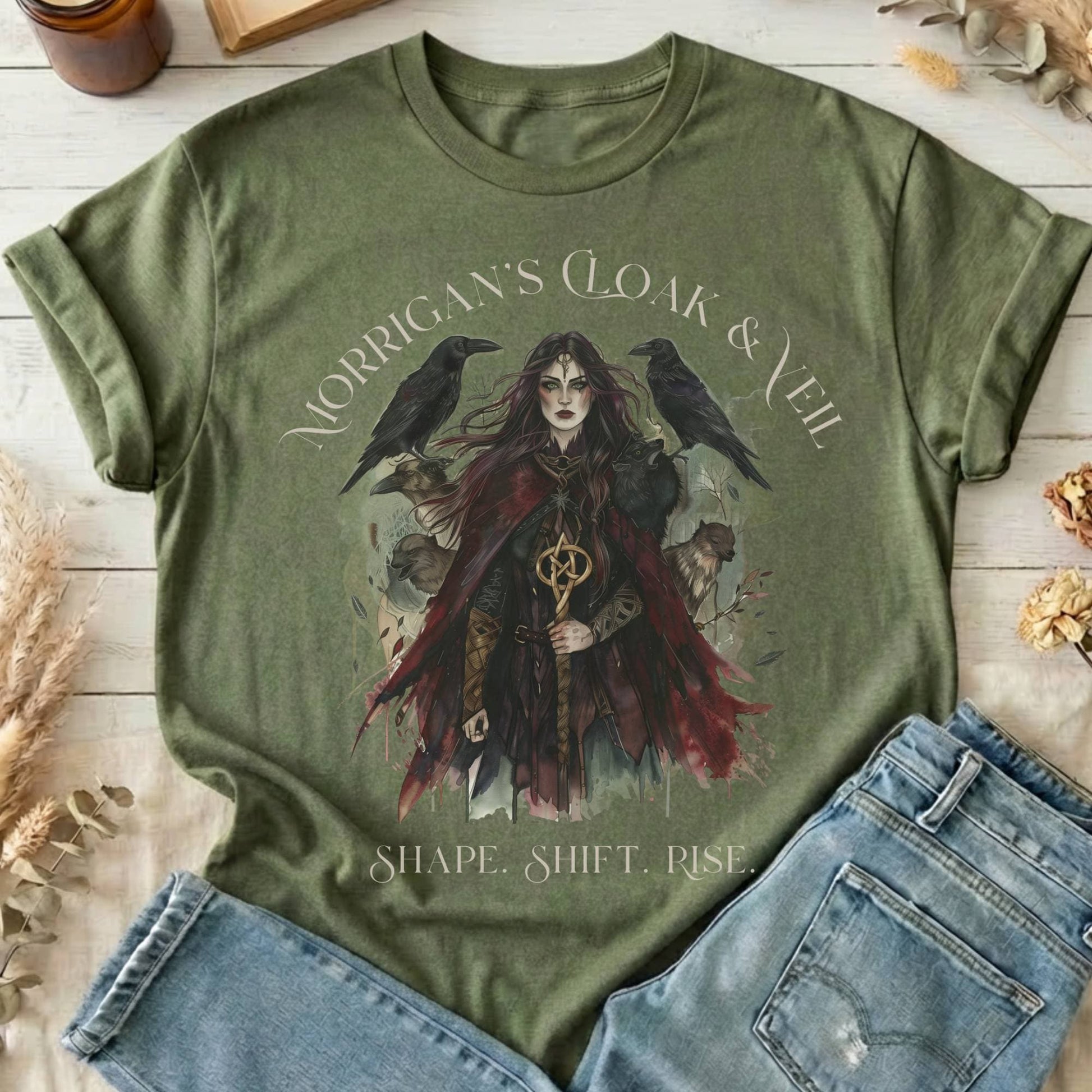 T-Shirts Military Green / S Design 212 T-Shirt The Mystic Eden