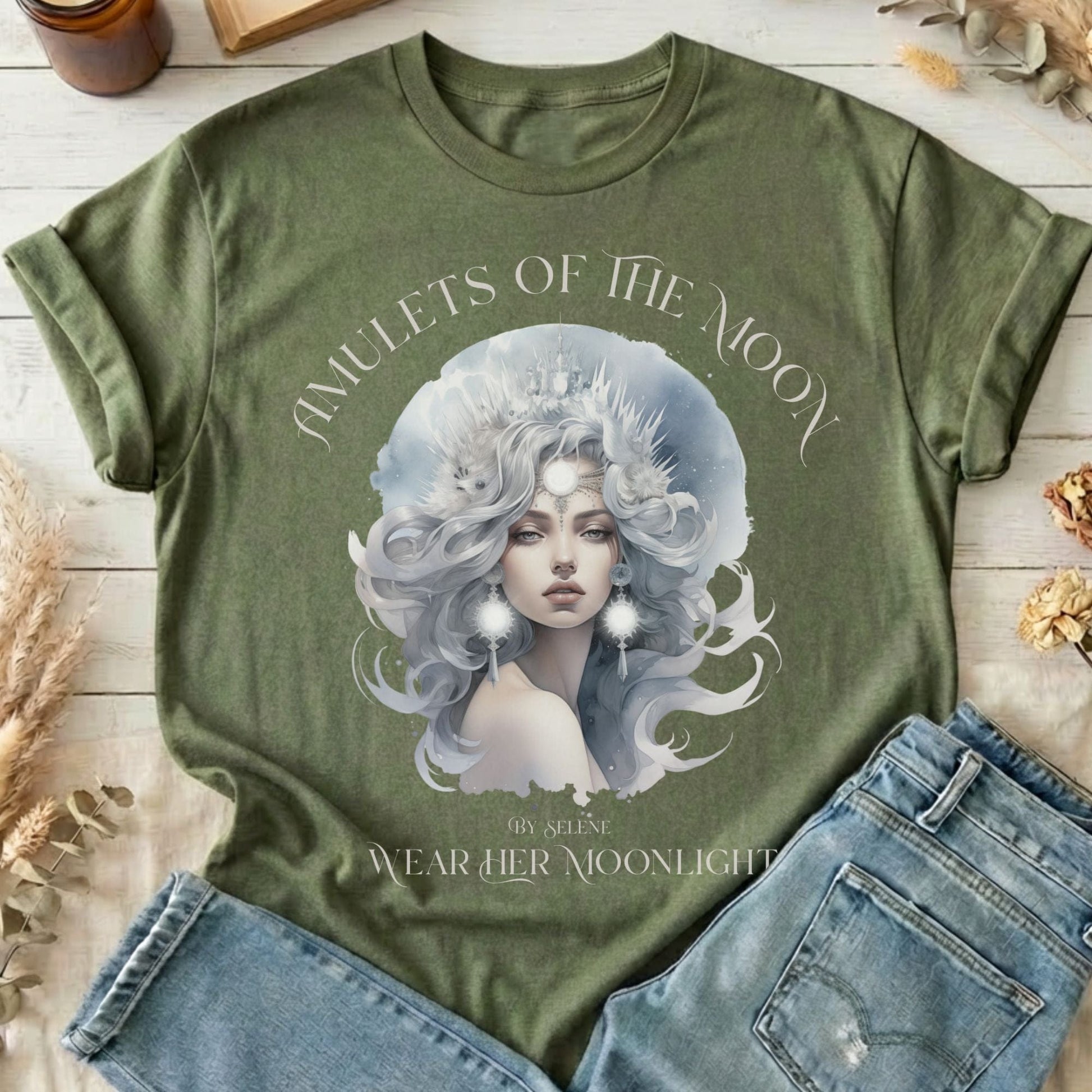 T-Shirts Military Green / S Design 217 T-Shirt The Mystic Eden