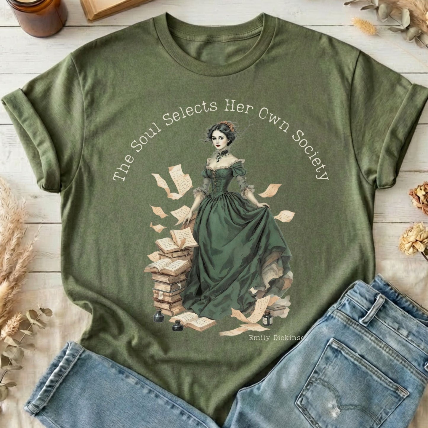 T-Shirts Military Green / S Design 253 T-Shirt The Mystic Eden