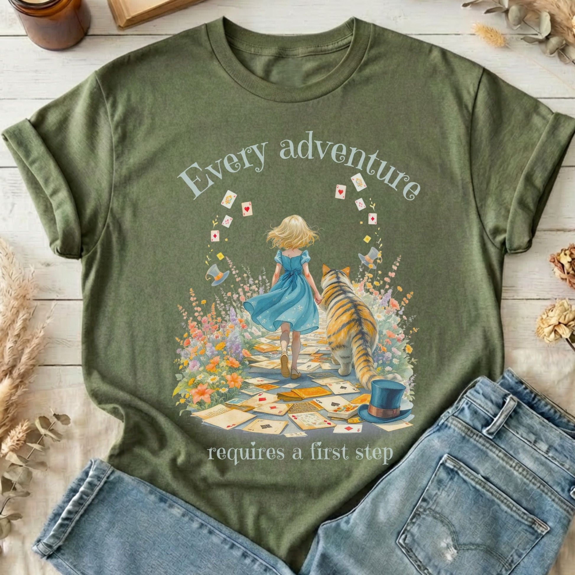 T-Shirts Military Green / S Design 259 T-Shirt The Mystic Eden