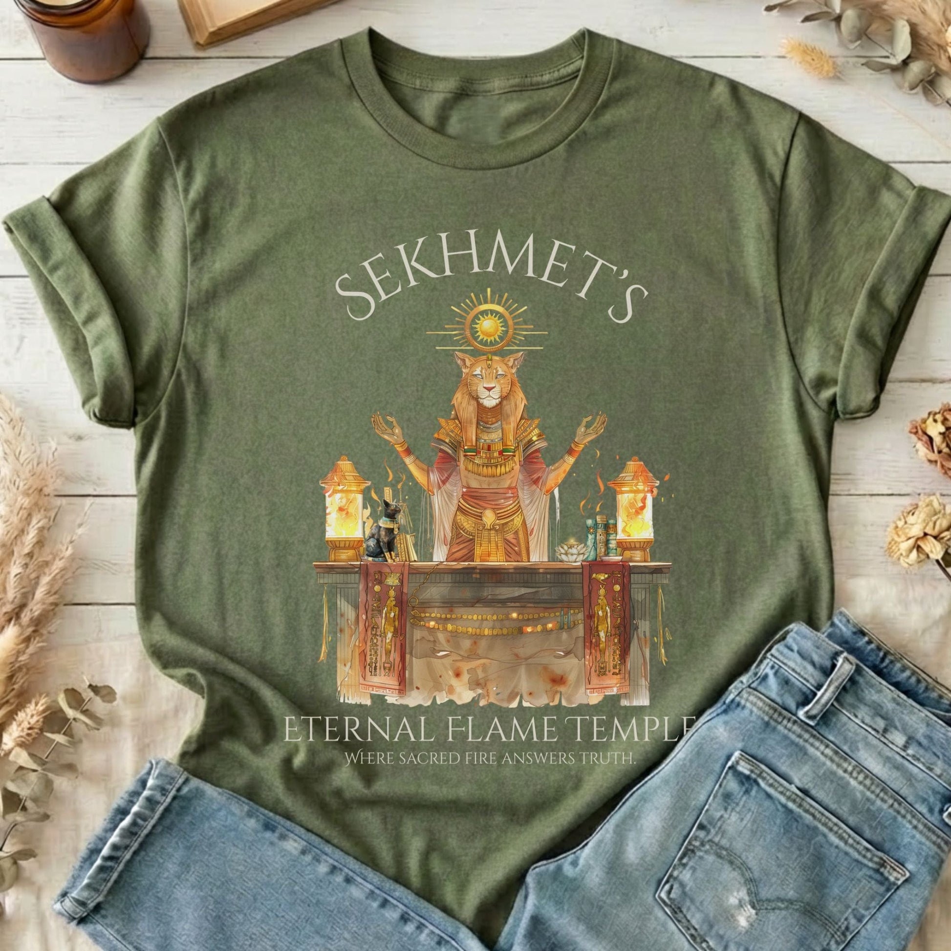 T-Shirts Military Green / S Design 264 T-Shirt The Mystic Eden