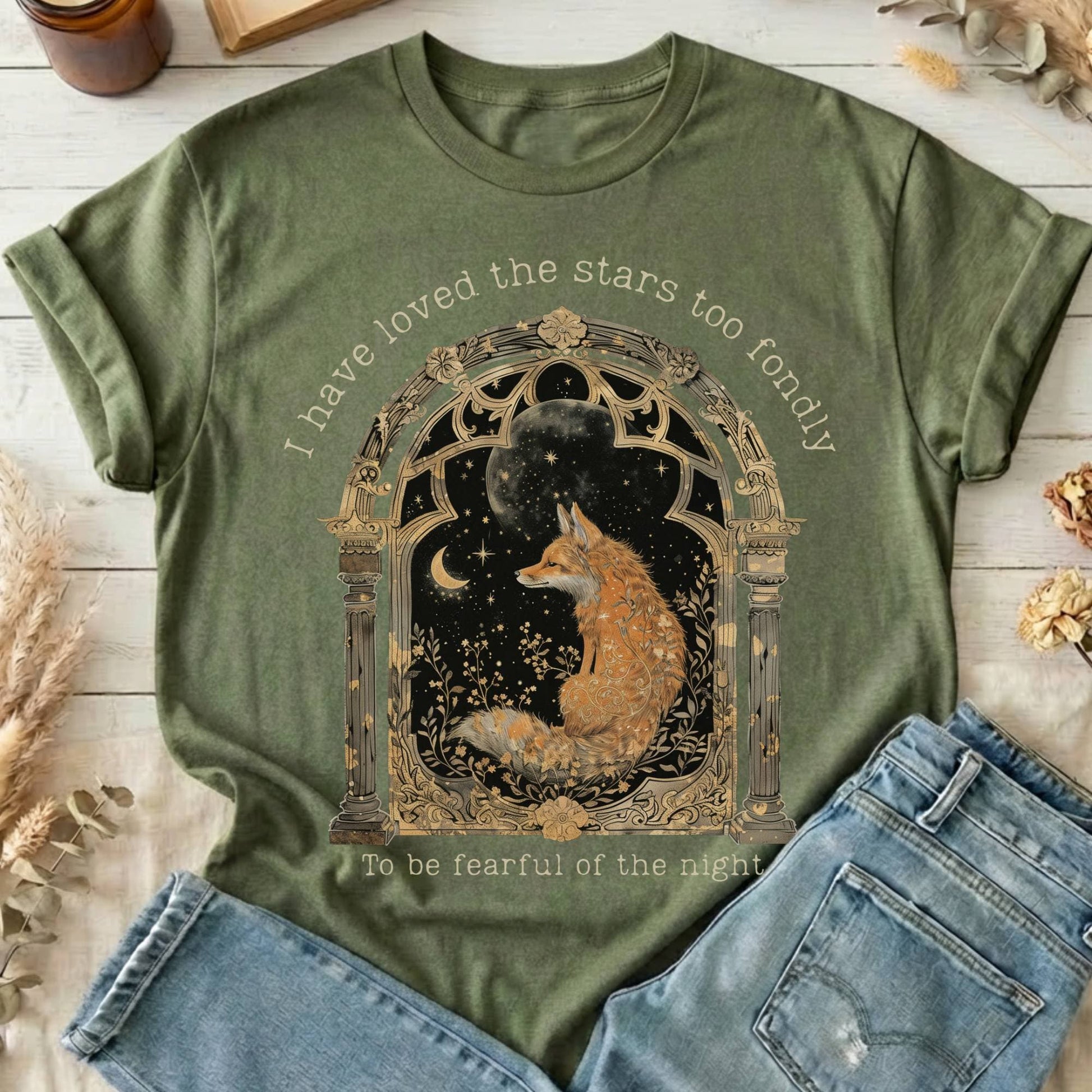 T-Shirts Military Green / S Design 266 T-Shirt The Mystic Eden