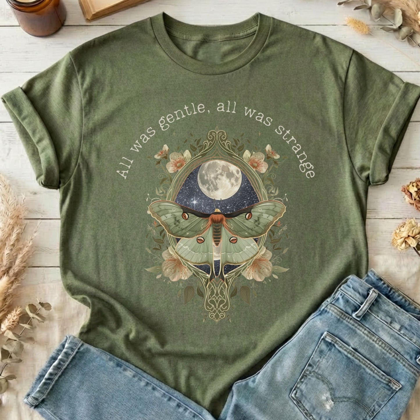 T-Shirts Military Green / S Design 267 T-Shirt The Mystic Eden