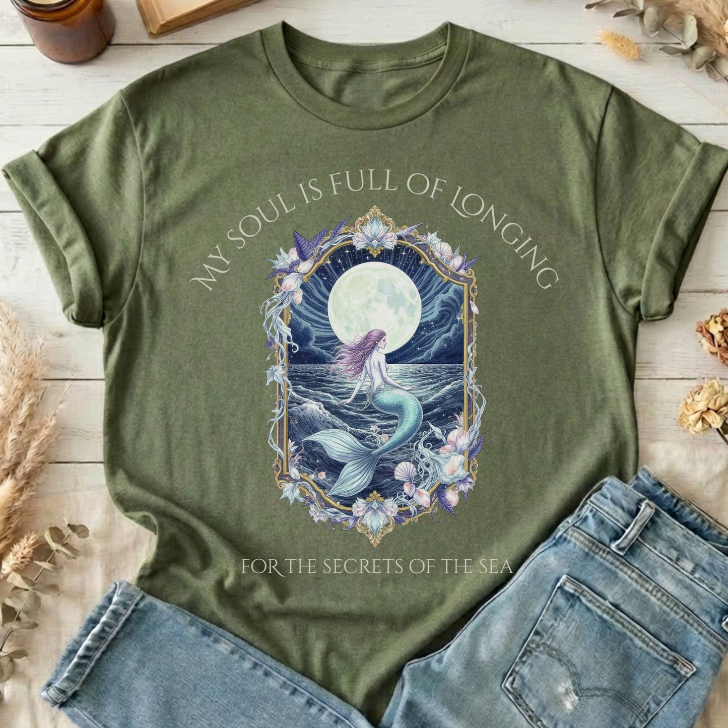 T-Shirts Military Green / S Design 269 T-Shirt The Mystic Eden