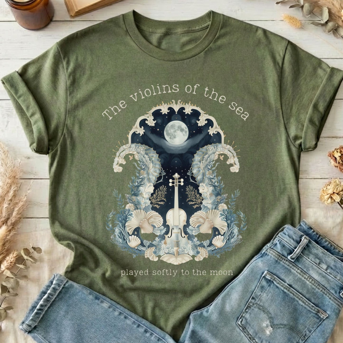 T-Shirts Military Green / S Design 270 T-Shirt The Mystic Eden