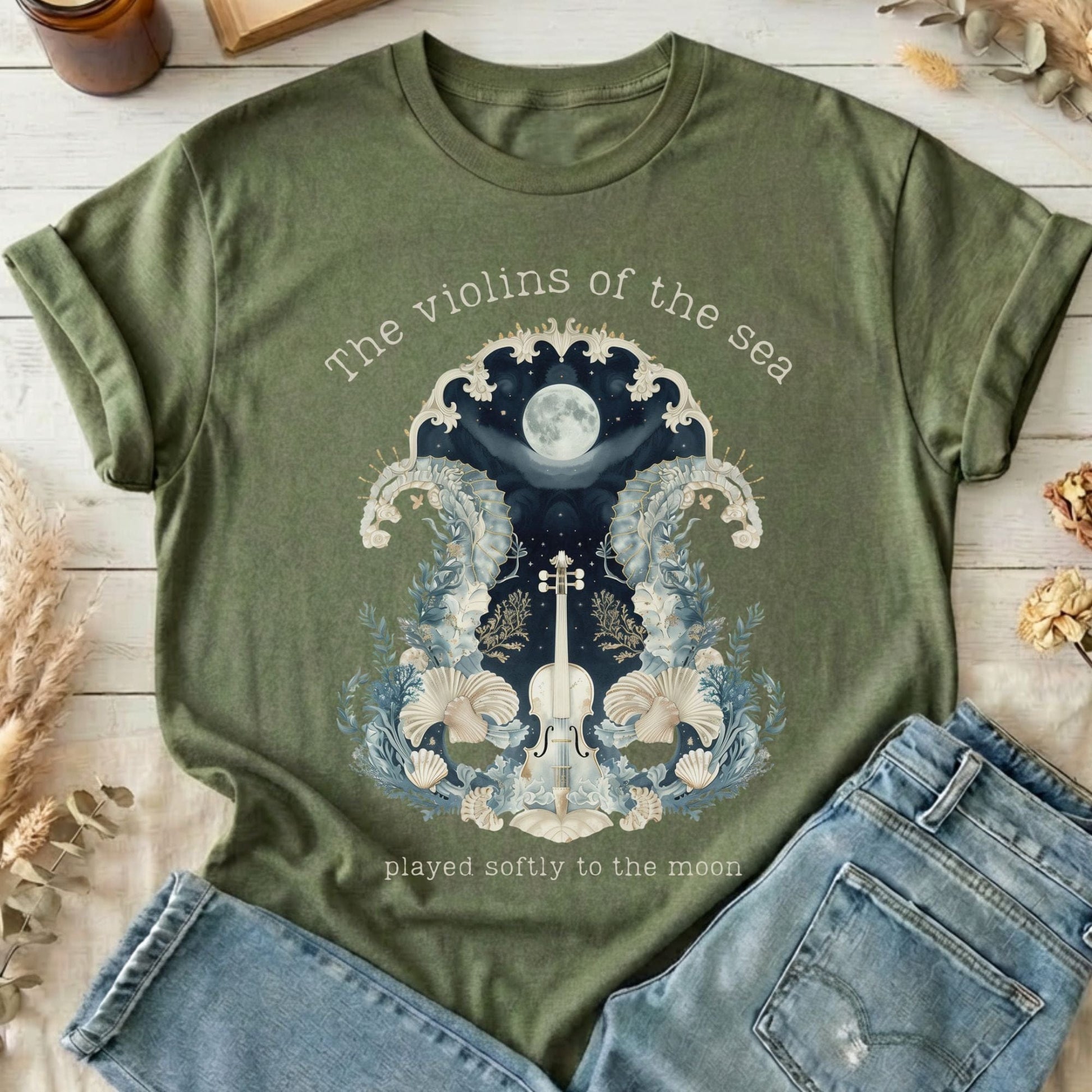 T-Shirts Military Green / S Design 270 T-Shirt The Mystic Eden