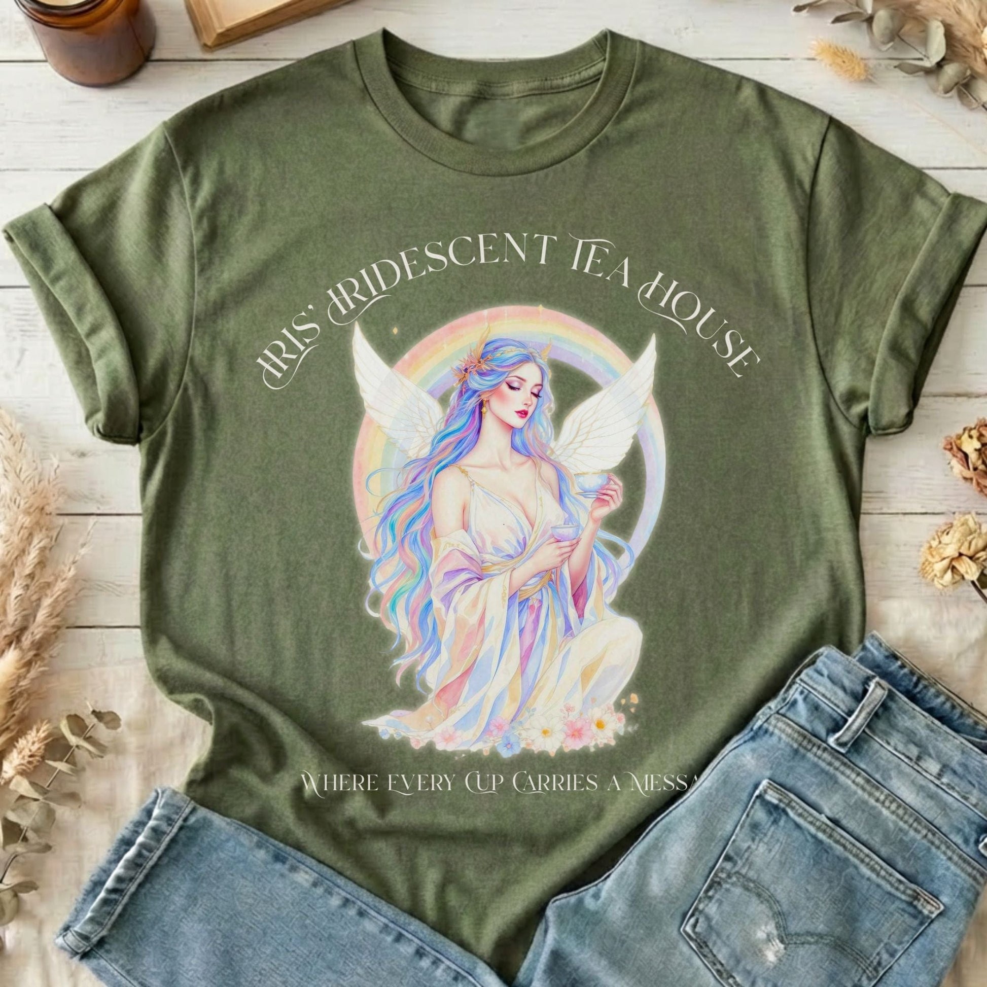 T-Shirts Military Green / S Design 276 T-Shirt The Mystic Eden