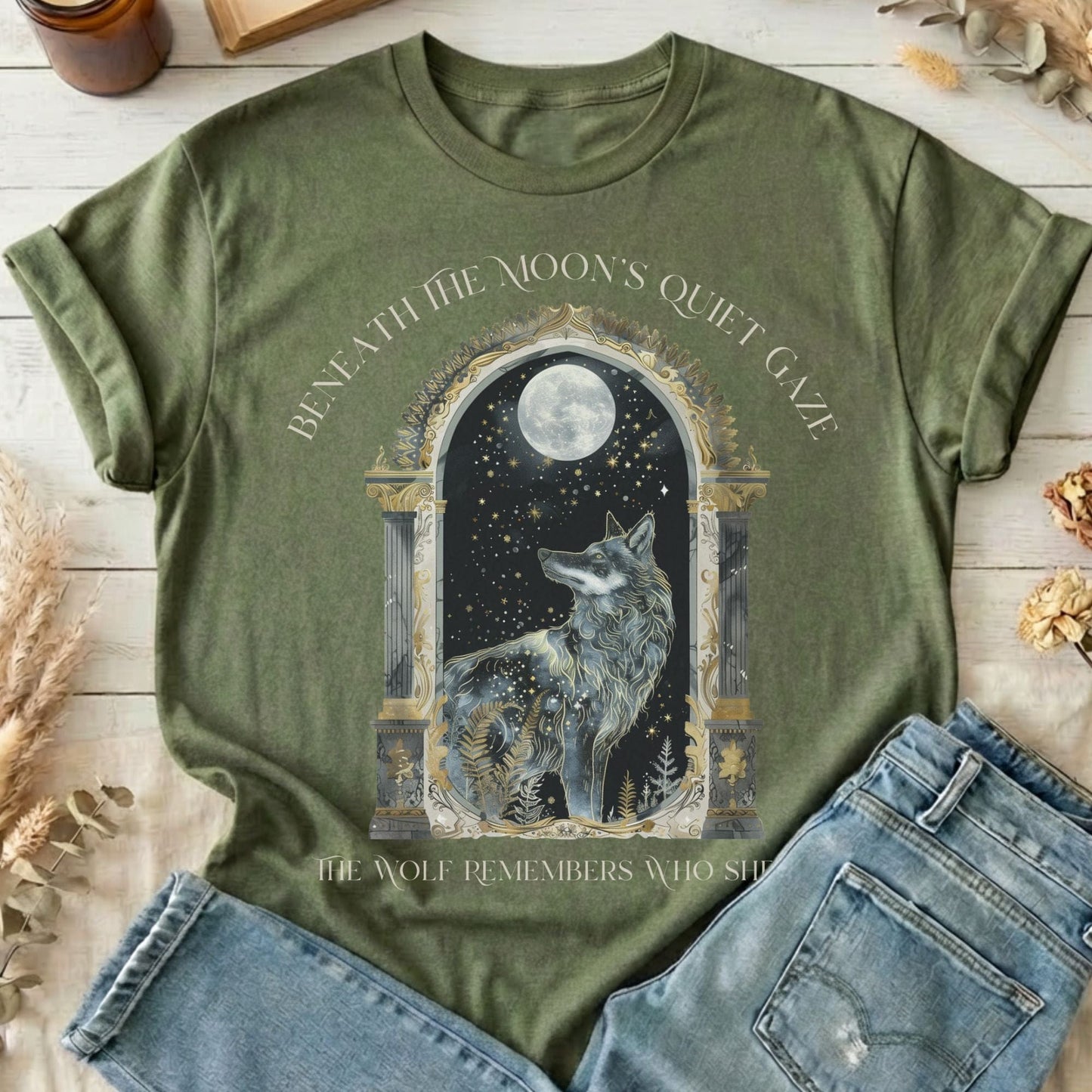T-Shirts Military Green / S Design 278 T-Shirt The Mystic Eden