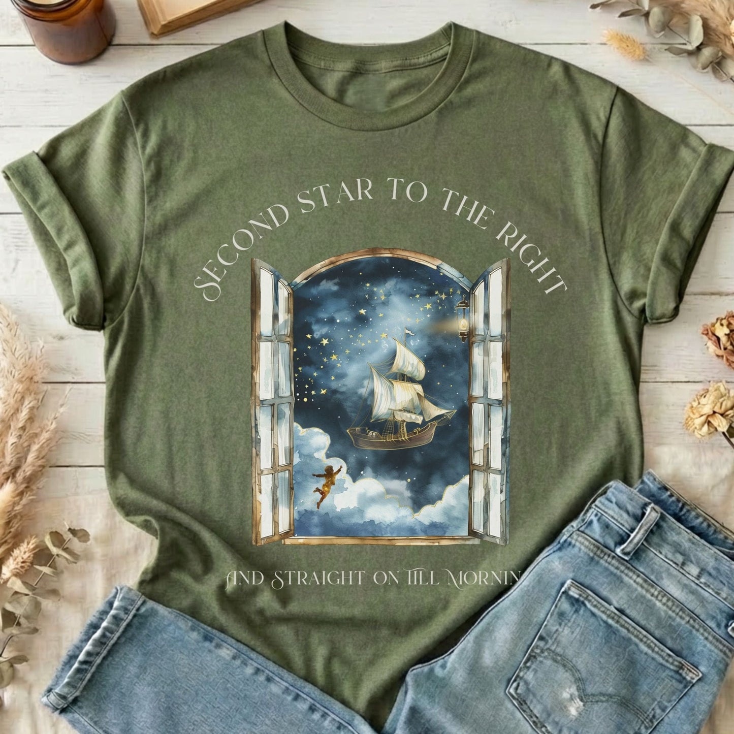 T-Shirts Military Green / S Design 284 T-Shirt The Mystic Eden