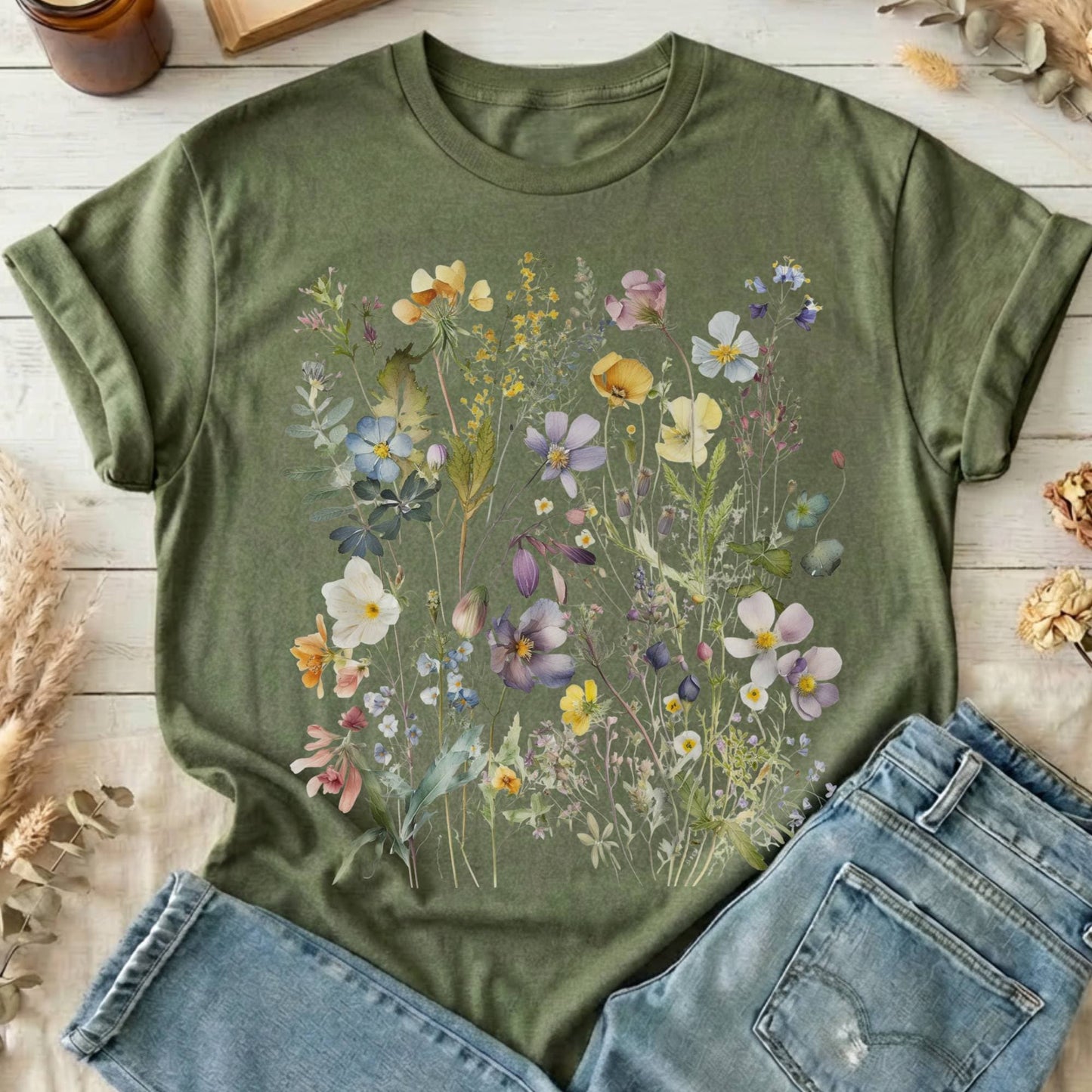 T-Shirts Military Green / S Design 38 T-Shirt The Mystic Eden