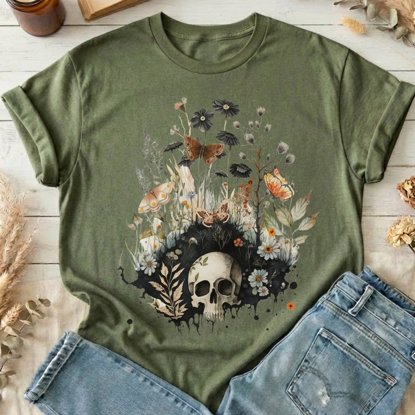 T-Shirts Military Green / S Design 42 T-Shirt The Mystic Eden