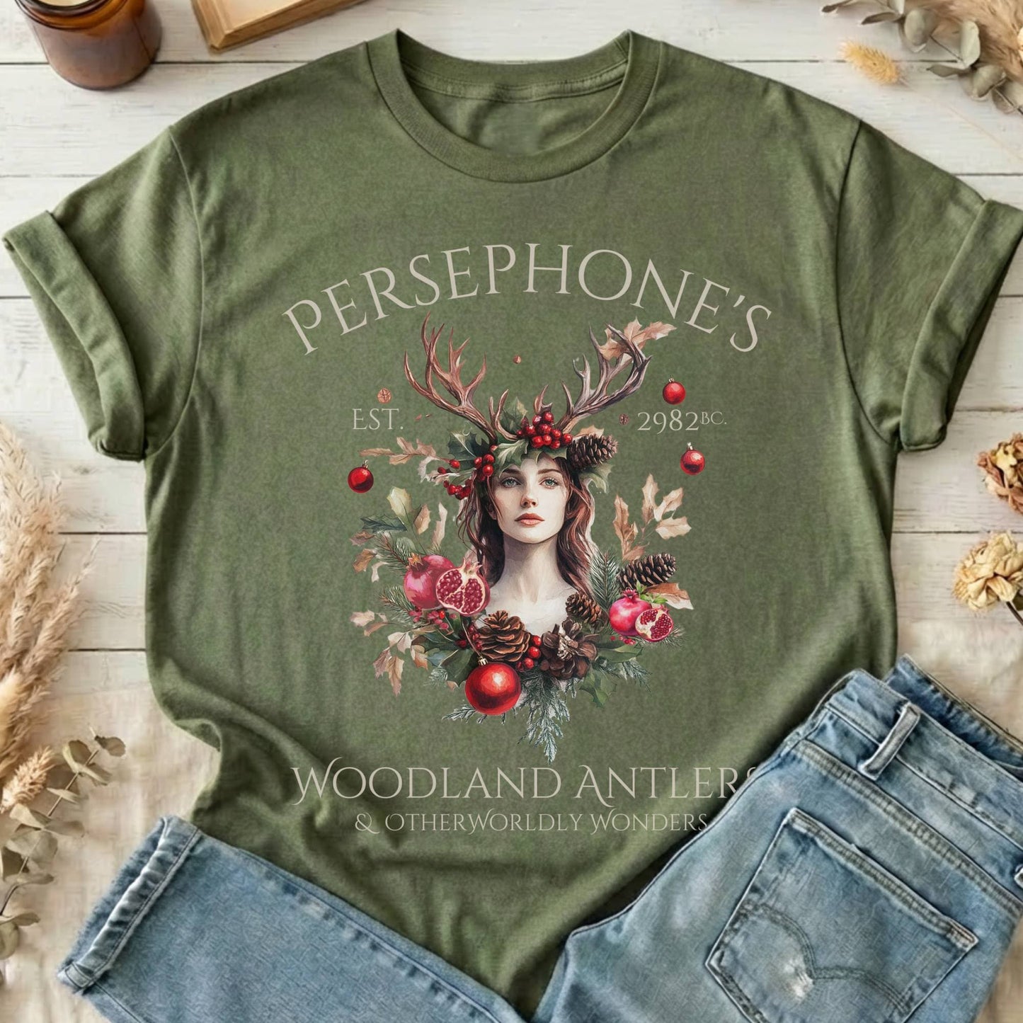 T-Shirts Military Green / S Design 93 T-Shirt The Mystic Eden