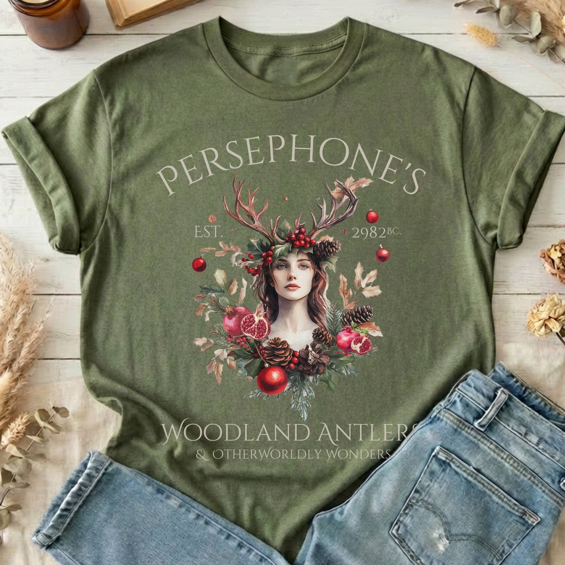 T-Shirts Military Green / S Design 93 T-Shirt The Mystic Eden