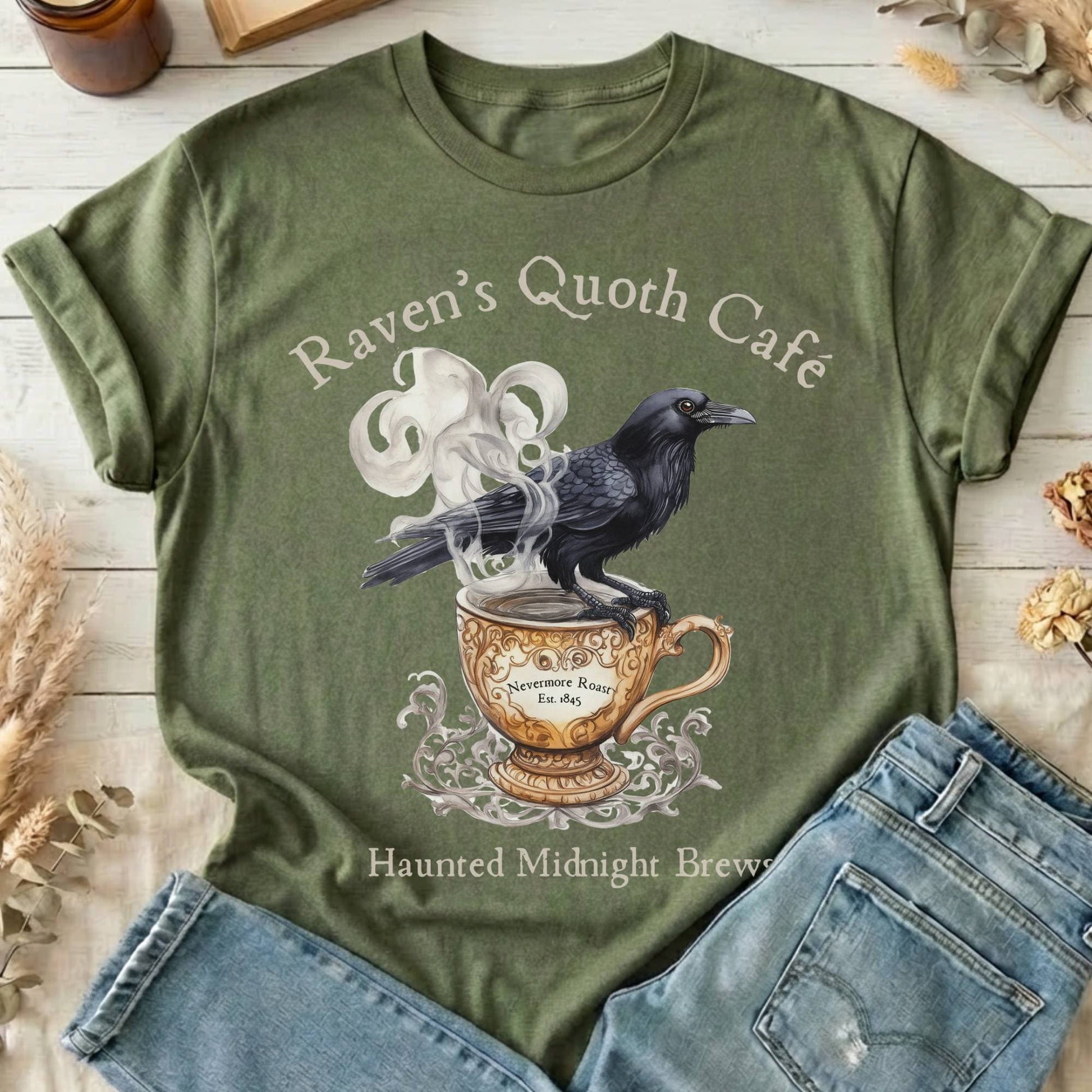 T-Shirts Military Green / S Design 95 T-Shirt The Mystic Eden