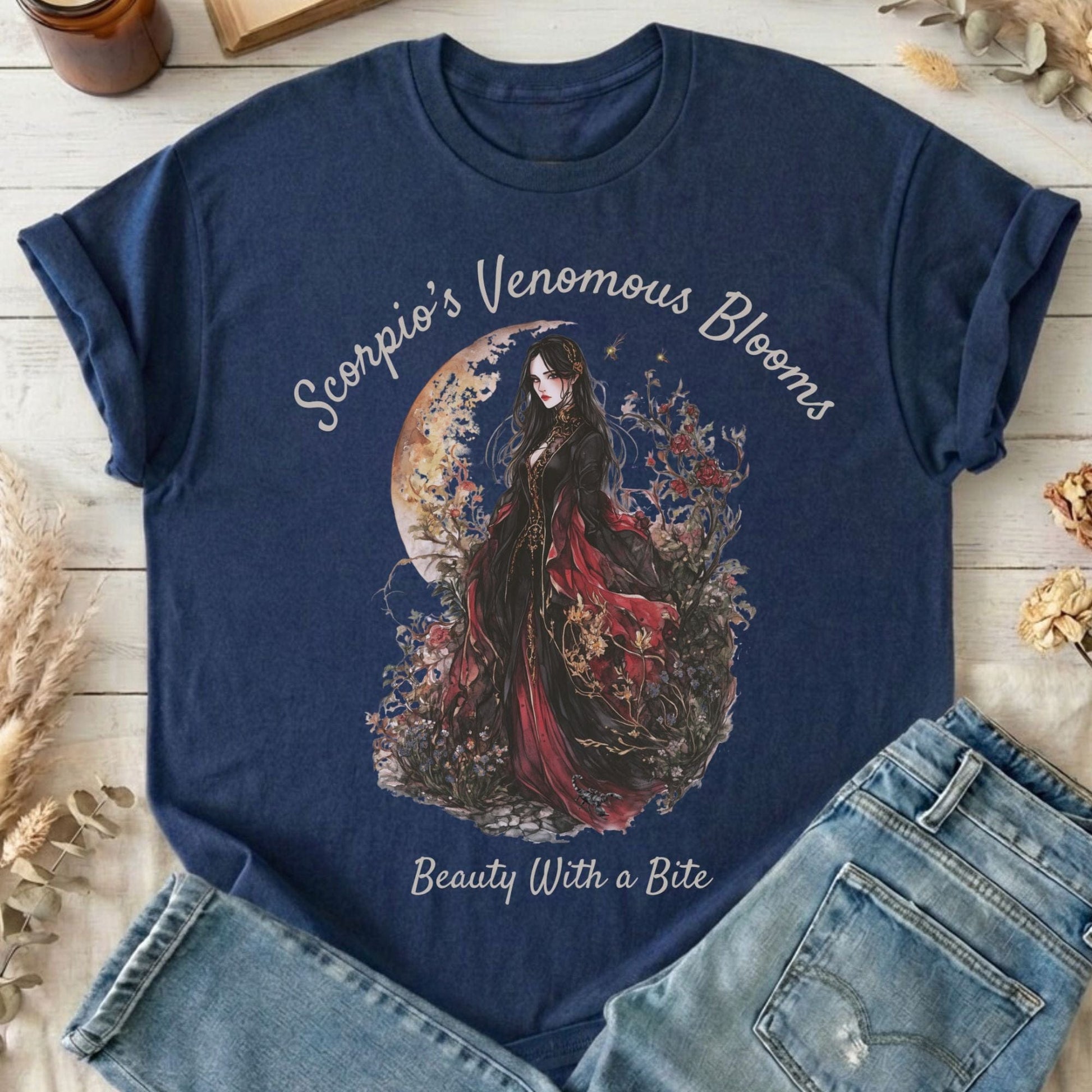 T-Shirts Navy / S Design 157 T-Shirt The Mystic Eden