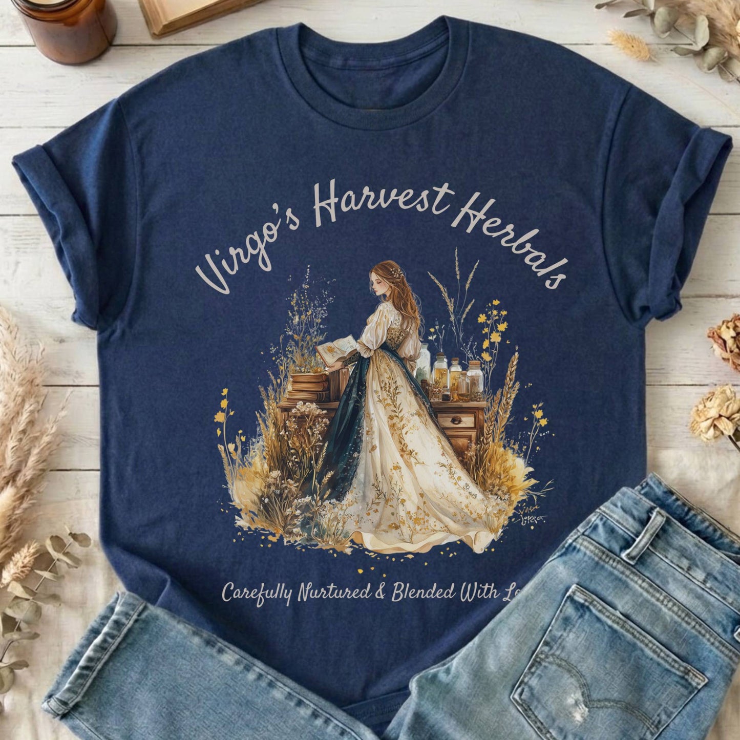 T-Shirts Navy / S Design 159 T-Shirt The Mystic Eden