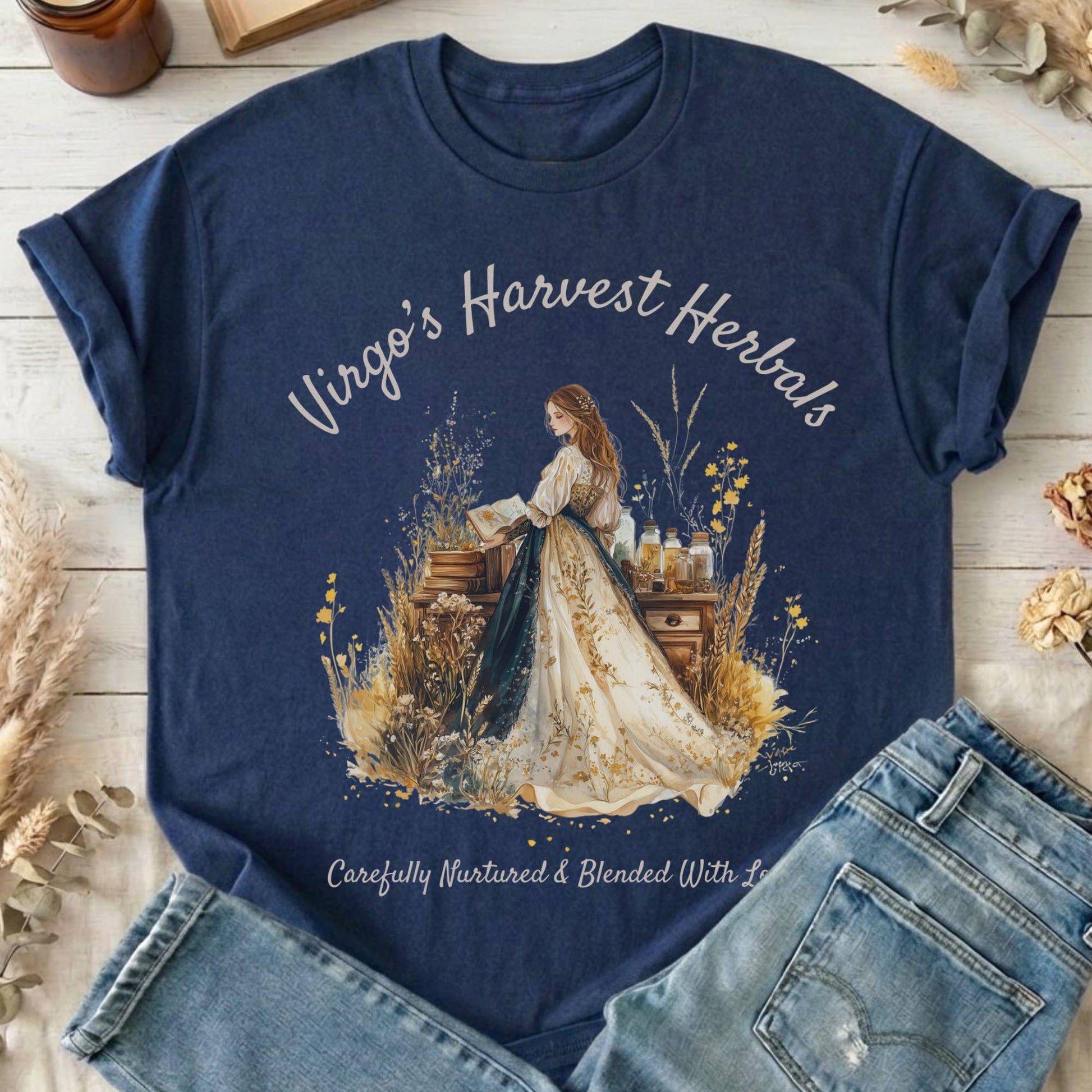 T-Shirts Navy / S Design 159 T-Shirt The Mystic Eden