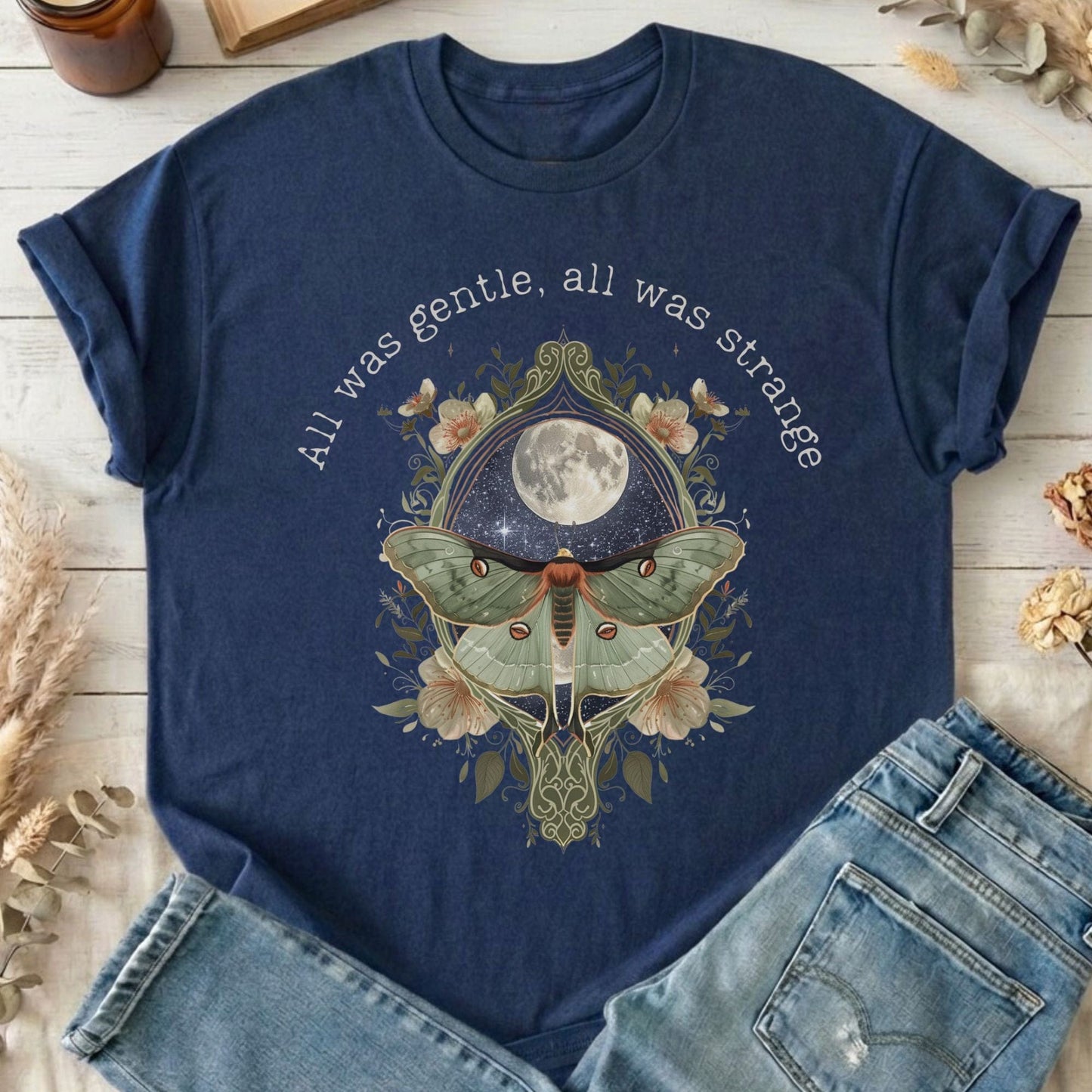 T-Shirts Navy / S Design 267 T-Shirt The Mystic Eden