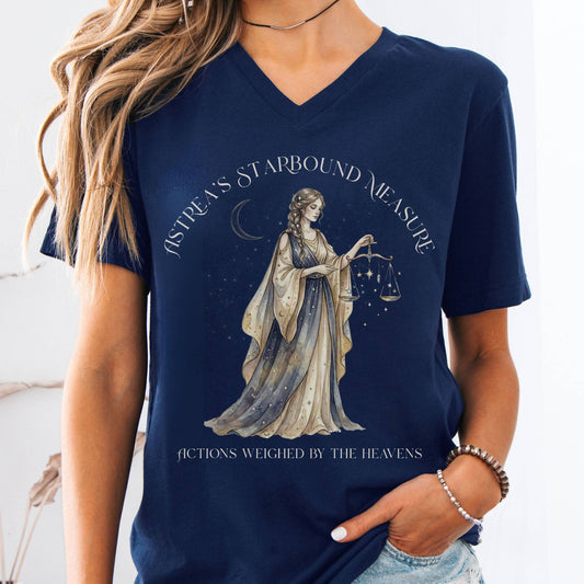 T-Shirts Navy / S Design 288 V-Neck The Mystic Eden