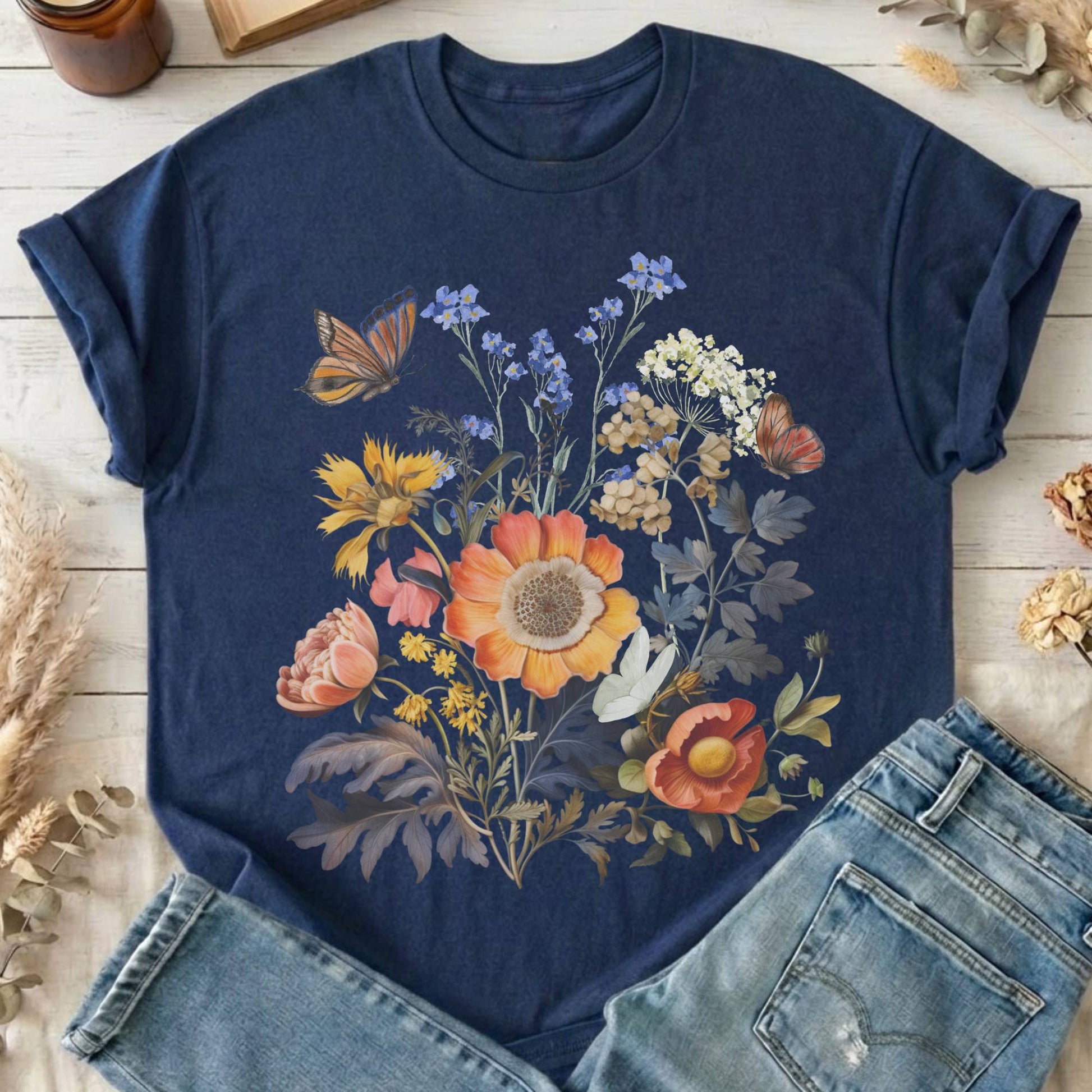 T-Shirts Navy / S Design 43 T-Shirt The Mystic Eden