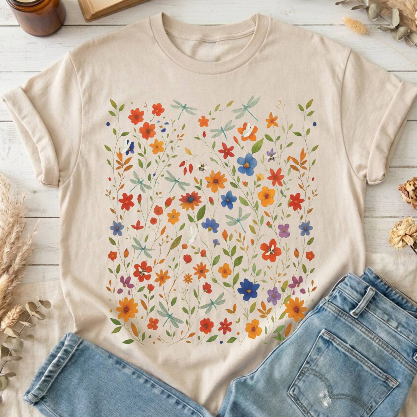 T-Shirts Sand / S Design 226 T-Shirt The Mystic Eden