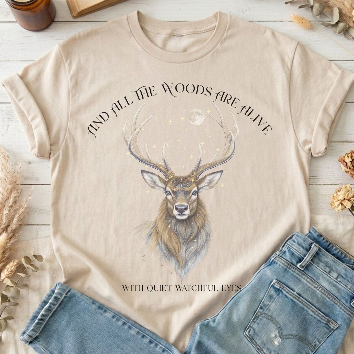 T-Shirts Sand / S Design 282 T-Shirt The Mystic Eden