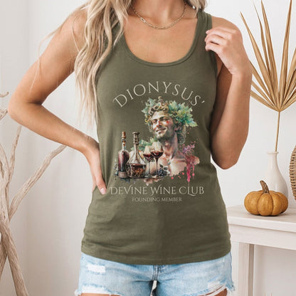 Tank Top Dionysus' Divine Wine Club God of Wine Women's Lightweight Tank Top The Mystic Eden