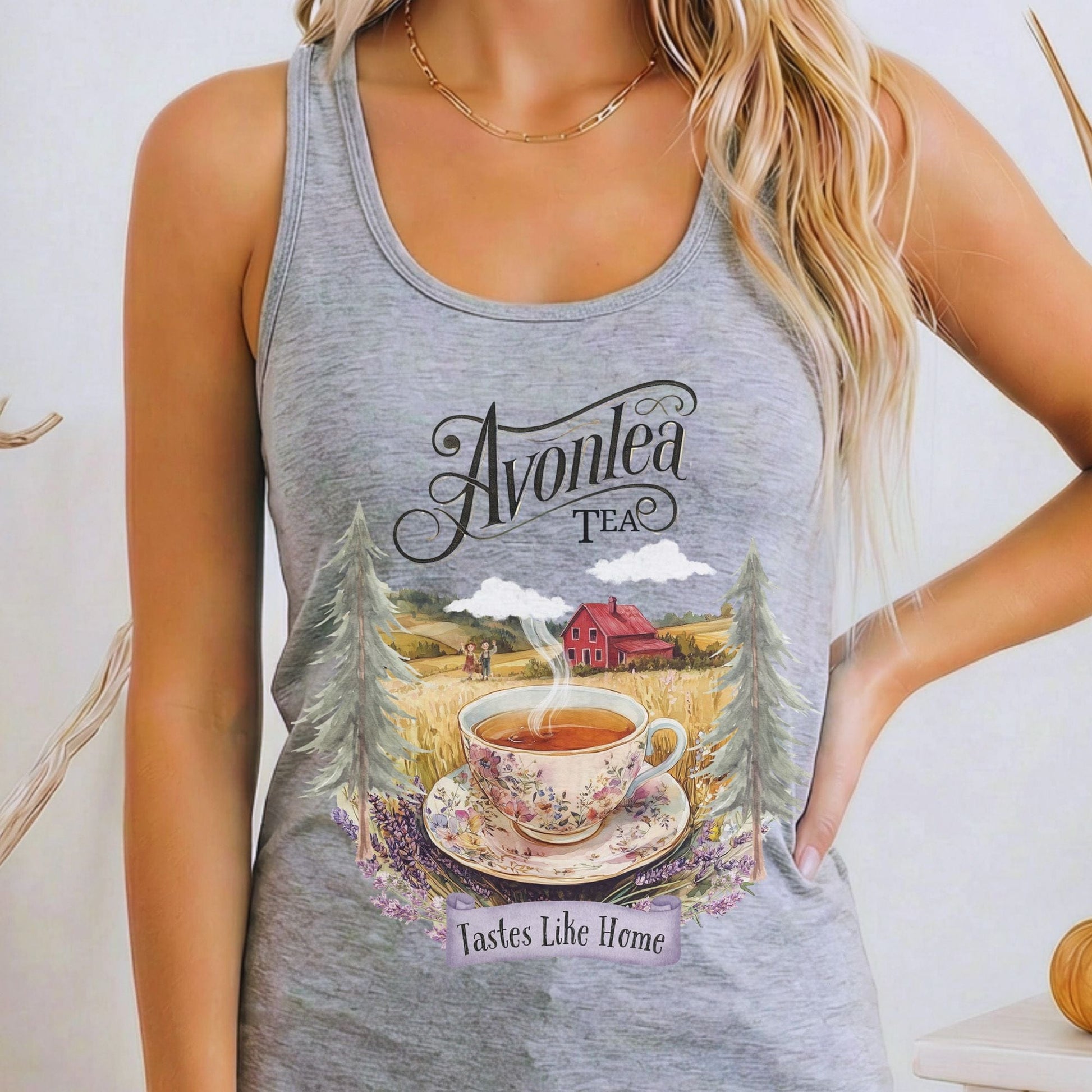 Tank Top Heather Grey / XS Avonlea Tee Anne of Green Gables Women's Racerback Tank Top The Mystic Eden