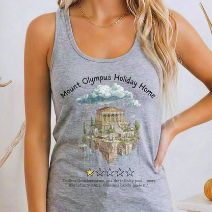 Tank Top Heather Grey / XS Mount Olympus Holiday Home Women's Racerback Tank Top The Mystic Eden
