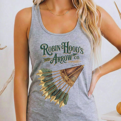 Tank Top Heather Grey / XS Robin Hood's Arrow Co. Women's Racerback Tank Top The Mystic Eden