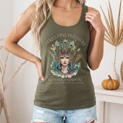 Tank Top Hera's Fine Feathers & Other Splendors Women's Racerback Tank Top The Mystic Eden