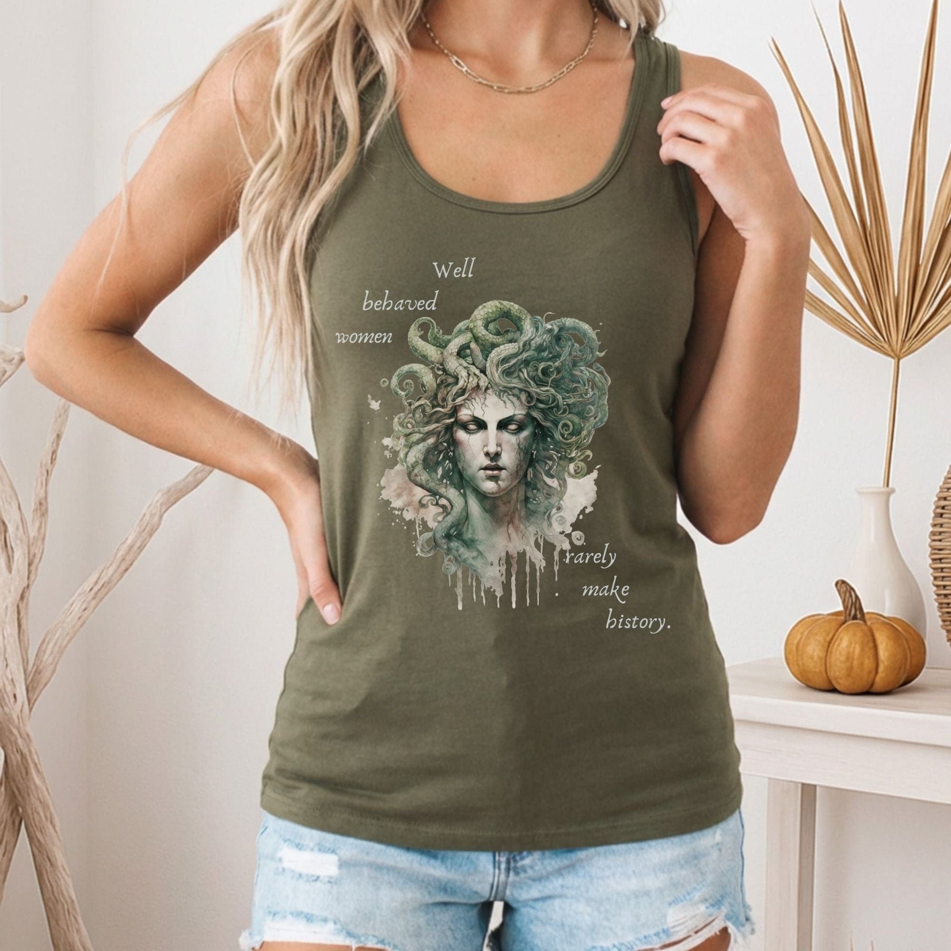 Tank Top Medusa Greek Mythology Women's Lightweight Racerback Tank Top The Mystic Eden