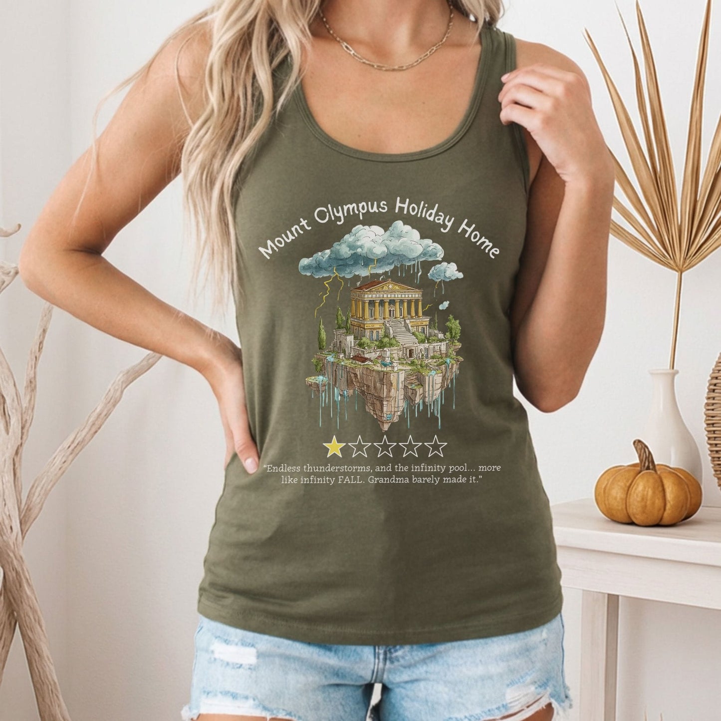 Tank Top Mount Olympus Holiday Home Women's Racerback Tank Top The Mystic Eden