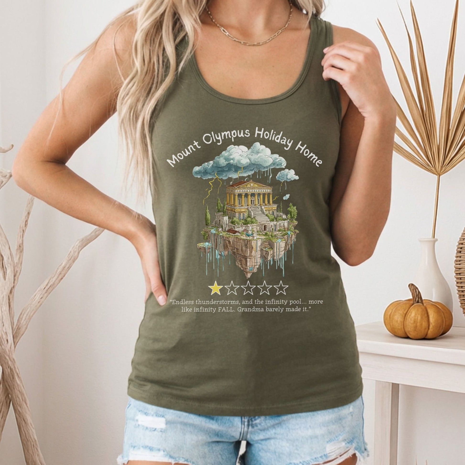 Tank Top Mount Olympus Holiday Home Women's Racerback Tank Top The Mystic Eden