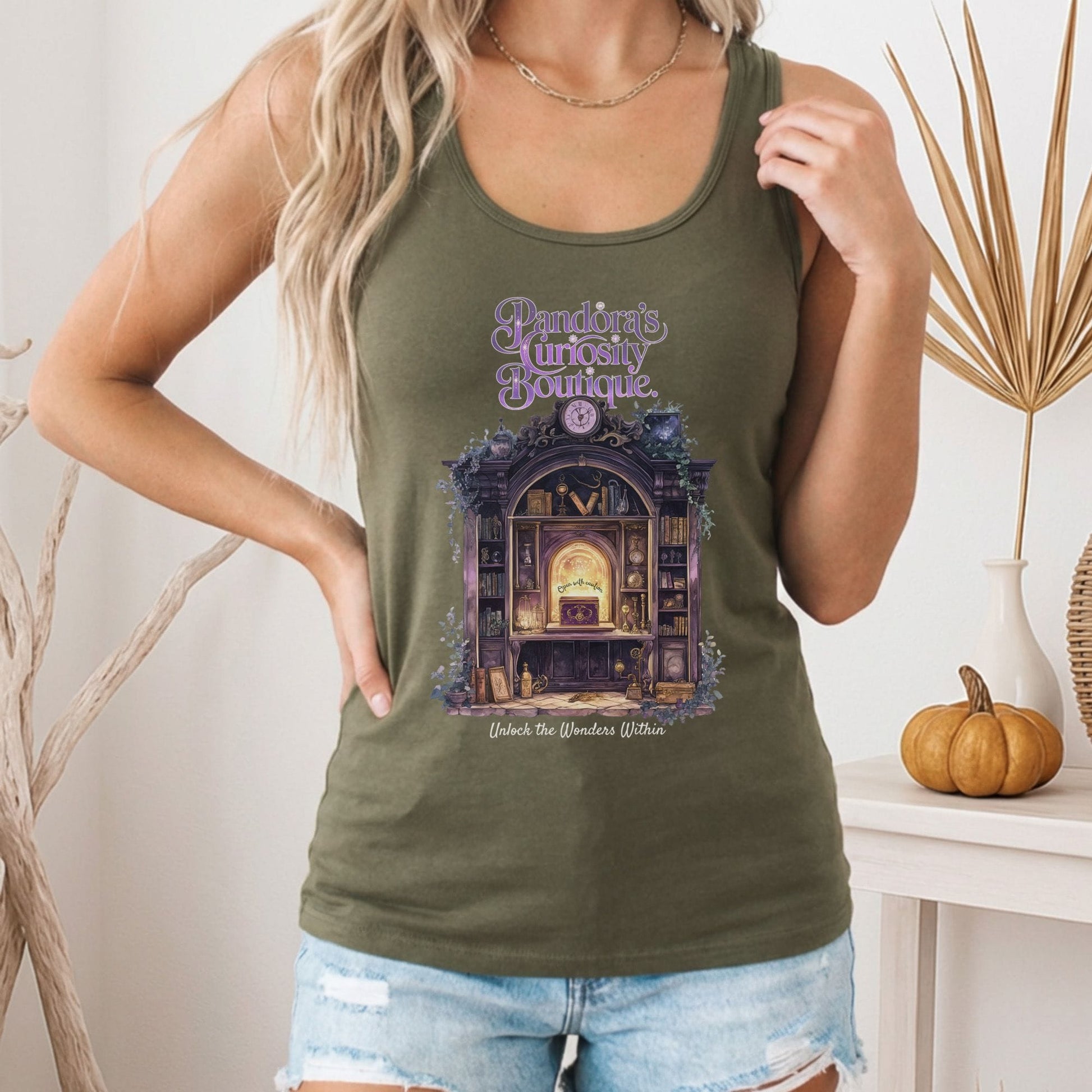 Tank Top Pandora's Curiosity Boutique Women's Racerback Tank Top The Mystic Eden