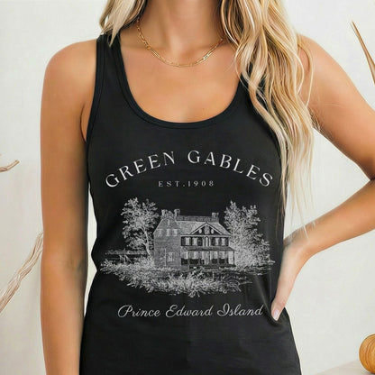 Tank Top Solid Black / XS Anne of Green Gables Women's Racerback Tank Top The Mystic Eden