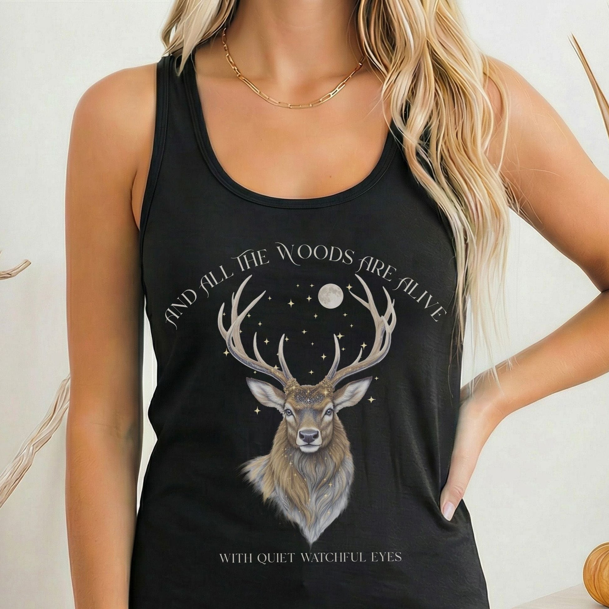 Tank Top Solid Black / XS Design 282 Tank Top The Mystic Eden