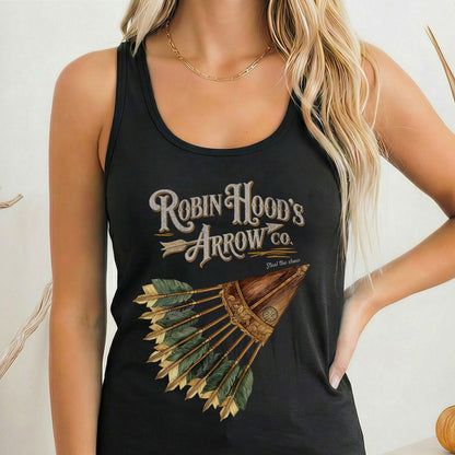Tank Top Solid Black / XS Robin Hood's Arrow Co. Women's Racerback Tank Top The Mystic Eden