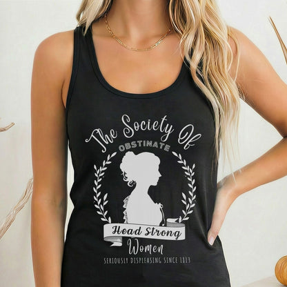 Tank Top Solid Black / XS The Society of Obstinate Head Strong Women Women's Racerback Tank Top The Mystic Eden