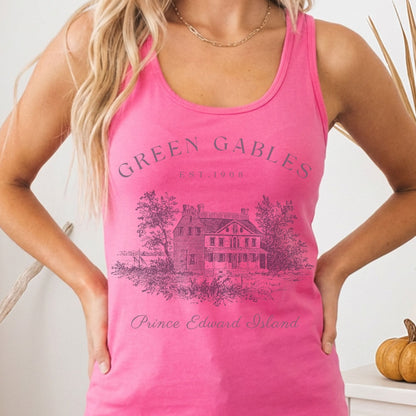 Tank Top Solid Hot Pink / XS Anne of Green Gables Women's Racerback Tank Top The Mystic Eden