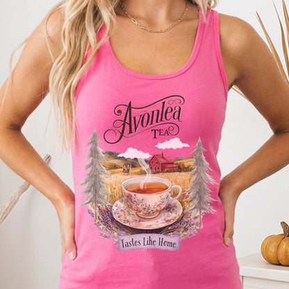 Tank Top Solid Hot Pink / XS Avonlea Tee Anne of Green Gables Women's Racerback Tank Top The Mystic Eden